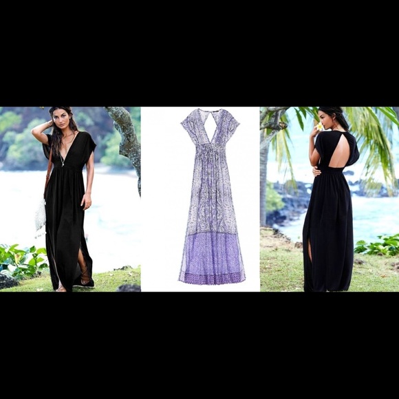 🤍 VICTORIA’S SECRET Boho Paisley CoverUp Caftan Maxi - Picture 5 of 8